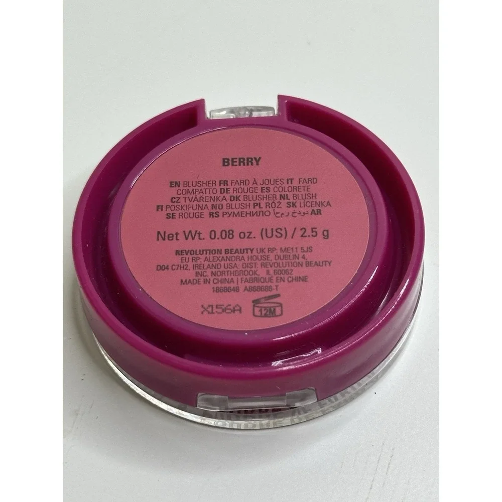 MakeUp Revolution Blush Berry Color NEW .08 oz